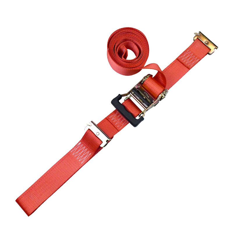 Czerwony pasek zapadkowy E-Track o wymiarach 2'' x 12'' z zapadką na odciski palców Czerwony pasek zapadkowy E-Track o wymiarach 2'' x 12'' z zapadką na odciski palców